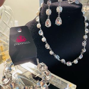 Fashion Jewelry- New/with tags-necklace earrings bracelet and ring. W/Gift boxes